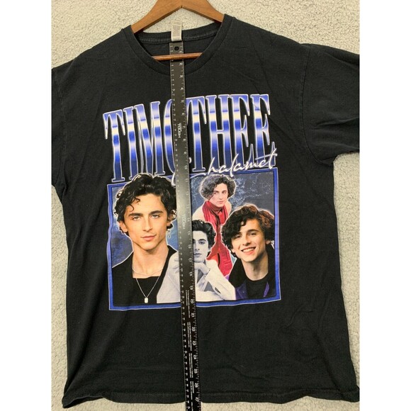 TIMOTHEE CHALAMET Collage Short Sleeve T-Shirt Youth Large (L) Willy Wonka Dune - Picture 7 of 8